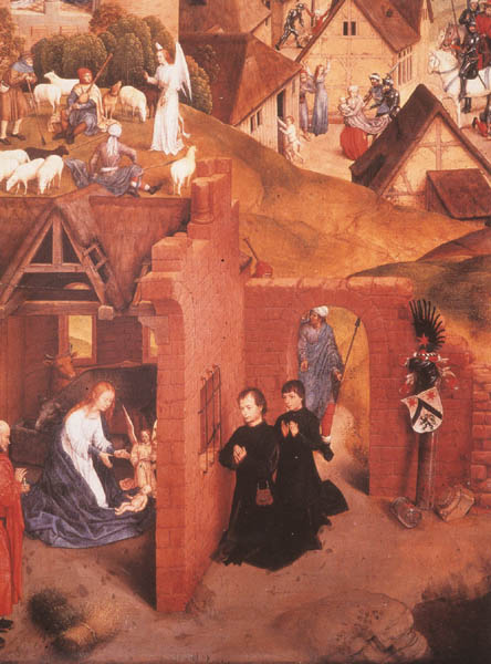 Figure III. Hans Memling: “The Seven Joys of the Virgin”. 1480. Tempera on panel, altarpiece from the Church of Our Lady, Brügge.