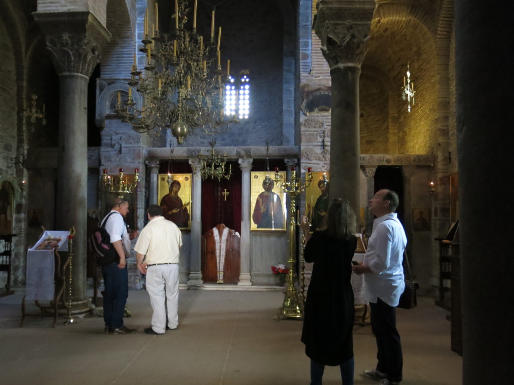 In the church at Hosios Loukas (photo Ewa Klekot)