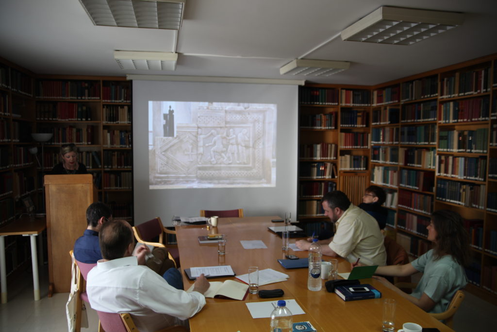 Meeting at the Norwegian Institute (photo Justin Kroesen)